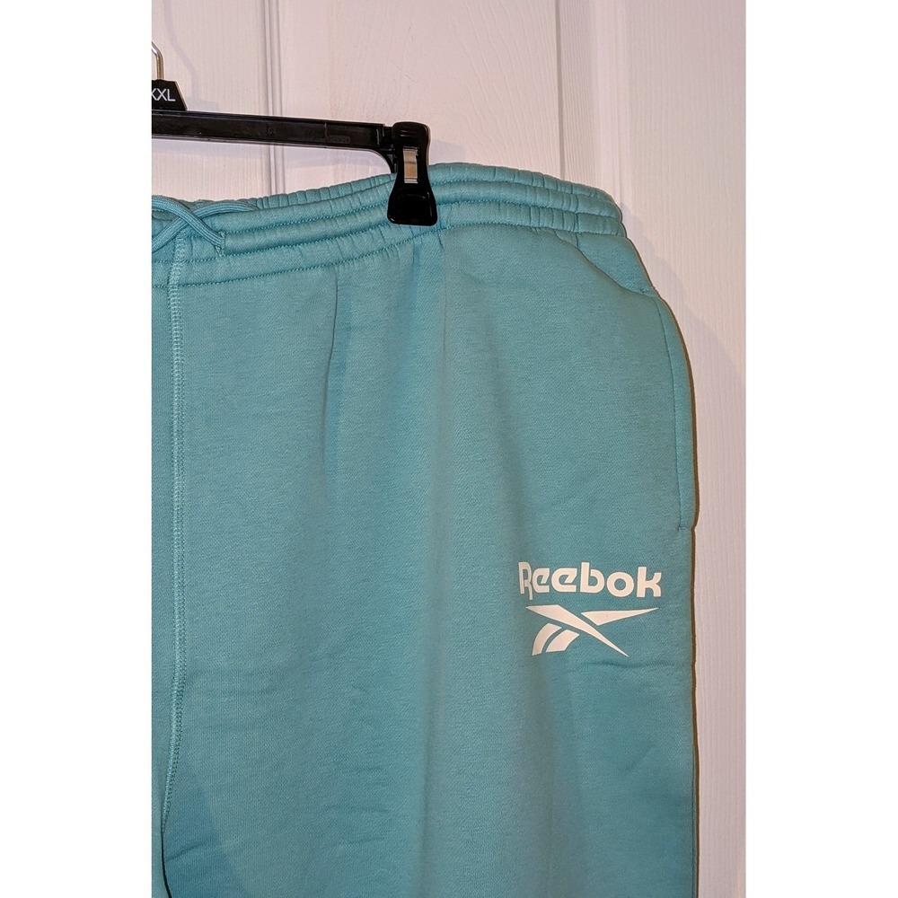 Reebok‎ Women's Teal Fleece Sweatpants Joggers Size 3X Plus NwT $50 - Picture 2 of 9